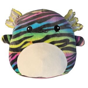 Rainbow Zebra Squishmallow Size 11-13”